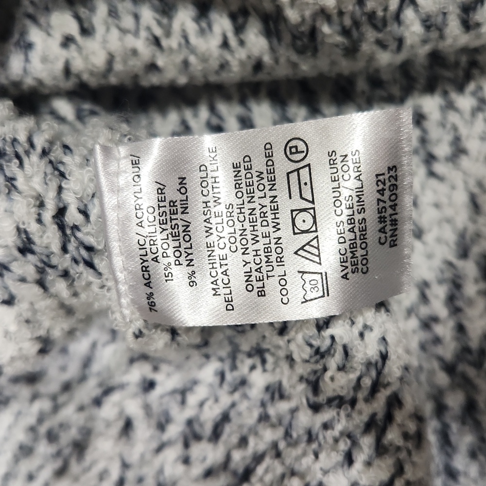 NWT Loft outlet XL Short Sleeve Sweater Marled Gray - Picture 6 of 10